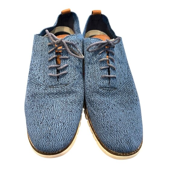 Cole Haan Grand.os Zerogrand Blue Fabric Wingtip Oxford Men 13 M Casual Comfort main image 16
